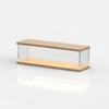 Yunmeryker Stackable Display Case, Acrylic Figure Display Case, for 1:64 & 1:32 Scale Model Cars , 1:32 Model Car Horizontal Display 2 Slots (with Door, top Light, Stackable) view 1