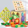 ZQsmgs 9 in 1 Wooden Activity Cube, Multi-Function Toddler Play Cube view 4