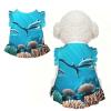 LPLSNWS Deep Sea Whales Small Small dog and cat flared petticoat, suitable for walks, holidays, weddings, etc. Black view 1