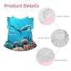 LPLSNWS Deep Sea Whales Small Small dog and cat flared petticoat, suitable for walks, holidays, weddings, etc. Black view 3