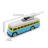 kowaku Trolleybus Model with Pantograph Diecast Trolleybus Model Collectible Toy for Desk Display view 4