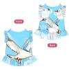 LPLSNWS Flying Seagulls X-Large Small dog and cat flared petticoat, suitable for walks, holidays, weddings, etc. Black view 2