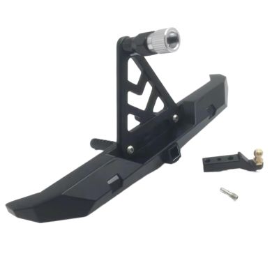 RC Parts Rear Bumper Aluminum for Axial for SCX10 II III for Traxxas for TRX4 1/10 with Spare Tire Rack RC Car Model Upgrade Parts