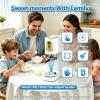 Kid-Friendly Ice Cream Noodle Maker 7.4 Gal per Hr, One-Touch Operation, 4 Interchangeable Molds, Silly Shapes for Family Game Night, Home Countertop Fun White view 3