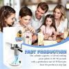 Kid-Friendly Ice Cream Noodle Maker 7.4 Gal per Hr, One-Touch Operation, 4 Interchangeable Molds, Silly Shapes for Family Game Night, Home Countertop Fun White view 4