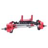 RC Car Models Parts for Axial for Scx10 Iii 1/10 Rc Car Upgrade Parts CNC Aluminum Alloy Servo Mount Ar45P Portal Axle 4-Link Suspension(Red) view 2