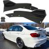 2Pcs Car Rear Bumper Lip Diffuser for Chevrolet Chevy Equinox 2018-2026, Fins Spoiler Canards Diffuser Side Fin Scratch Mudguards Protector,Gloss Black view 2