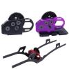 2Low CNC Gearbox Transmission Box + Carbon Fiber LCG Chassis Frame Rails for 1/10 RC Crawler Axial SCX10 I II III Capra view 2