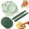 Cartoon Dumpling Maker - [2023 NEW] Cute Set Press with Filling Spoons Skin Moulds Mold and Cutter for /176(Green-2PC) view 1