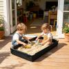 Sandbox for Kids Outdoor Pool with Drain Pipe Imagination & Hand view 2