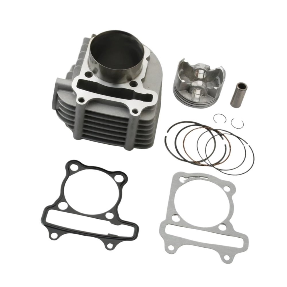 Scooter 58.5mm 4V Big Bore Cylinder Kit 4 Valve Piston Fit for GP110 GY6 125cc 150cc Upgrade to 160cc 152QMI 157QMJ 4T