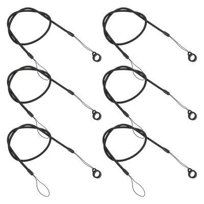 FOYTOKI 6pcs Elastic Pen Lanyard Strap for Stylus and Lcd Drawing Tablet, Adjustable 47cm Lightweight Wear-resistant Plastic and Silicone Cord for Office Tasks and Drawing