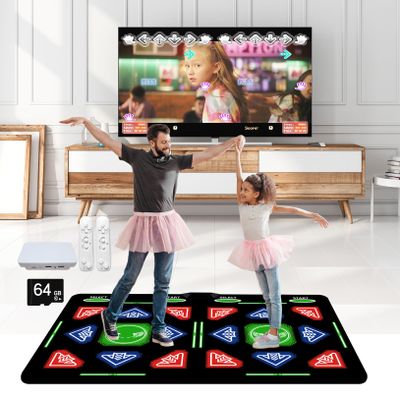 OZLET HDMI Dance Mat 885 Songs,64GB Storage 1000 Games,81 MTV Videos.Dance pad Combines Dance,Yoga, Aerobics, Running,Sports, and Puzzle Games.A Prestigious Gift for Boys & Girls. Flannel Material