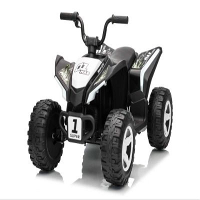 Garvee 12V Kids Electric ATV, 4 MPH Ride On 4 Wheeler, Ages 3-6, White