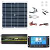 50W Solar Combo Kit 6000W 12V to 110V/220V Pure Sine Wave Inverter+50A Controller+50W12V Solar Panel Solar Panel Kit Solar Generator Home Grid System(3000W,12V-220V) view 1
