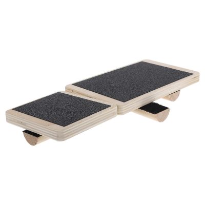ToysCentral Basics Wooden Ankle Strengthening Balance Board Anti Slip Surface for Single Leg Stability Training and Posture Correction in Ballet Training and Fitness