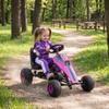 GLACER Pedal Cars for Kids, Adjustable Seat 4 Wheel Ride on Toy (Pink) view 2