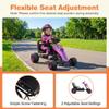 GLACER Pedal Cars for Kids, Adjustable Seat 4 Wheel Ride on Toy (Pink) view 3