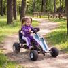 GLACER Pedal Cars for Kids, Adjustable Seat 4 Wheel Ride on Toy (White) view 2