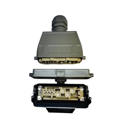 High Current HDC-HK-004/8-12 Heavy-Duty Connector 12-pin Aviation Waterproof Connector Socket 80A + 16A / 500V PG29 Heavy-Duty Connector