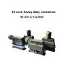 High Current HDC-HK-004/8-12 Heavy-Duty Connector 12-pin Aviation Waterproof Connector Socket 80A + 16A / 500V PG29 Heavy-Duty Connector view 2
