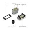 HDC HE Heavy Duty Connector 6/10/16/24/32/48 pin top/Side Socket Aviation Connector Rectangular Waterproof Wire(32 Core Top Entry) view 3