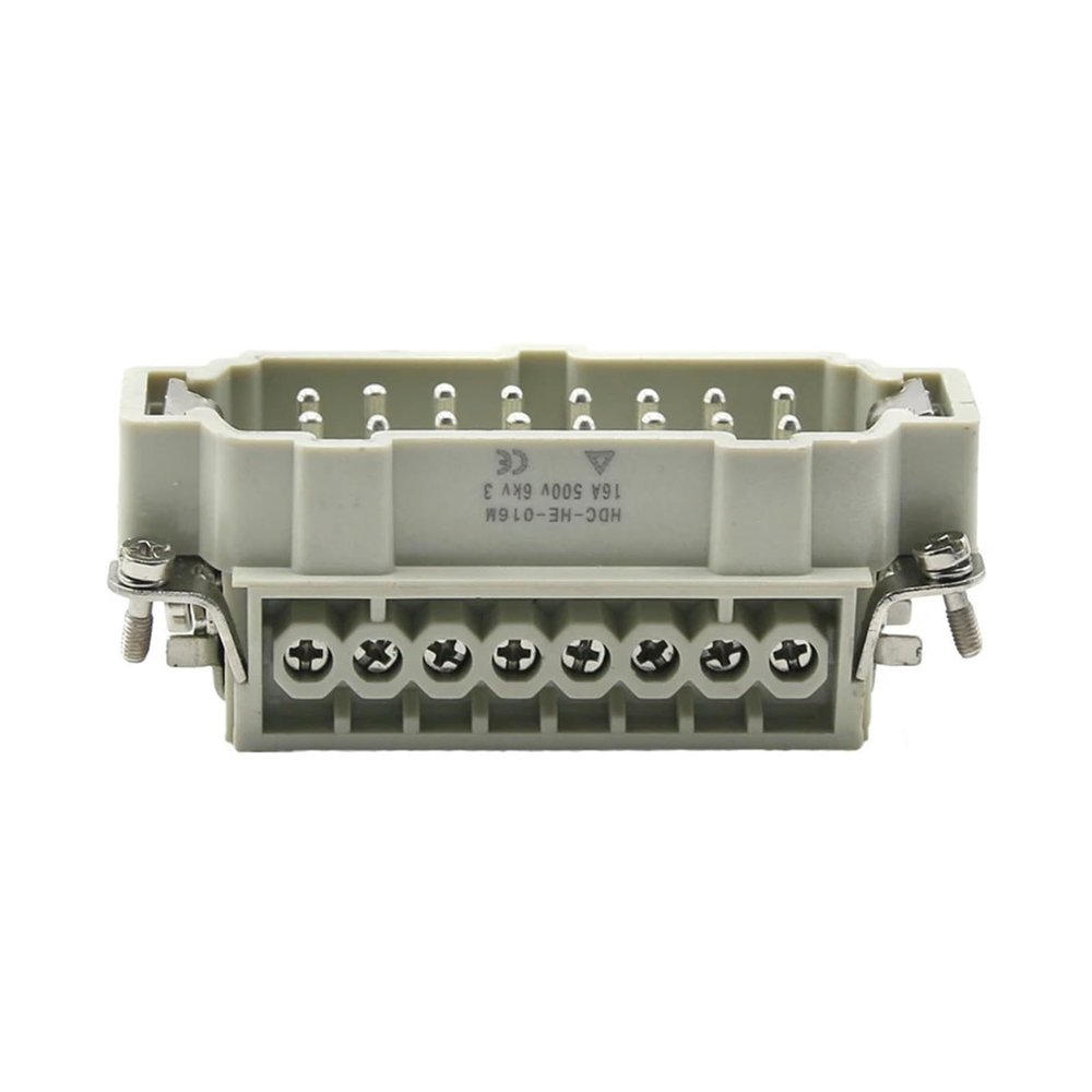 6 pin 10 pin 16 pin 24 pin Male and Female Inserts for Heavy Duty Connector HDC-HE-4/6/10/16/24 16A 500v Connector(4 pins Male)
