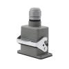 HDC-HE-06 Rectangular Heavy Duty Connector 6-pin Aviation Industry Waterproof Wire Connector 16A 500V(6 pins top line) view 3