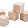 Pssopp Square Wooden Cubes, Fine Wood DIY Wooden Cubes Set, 100 Small Craft with Sanded Surface for Crafts, Painting, Learning Activities for Kids and Adults view 4