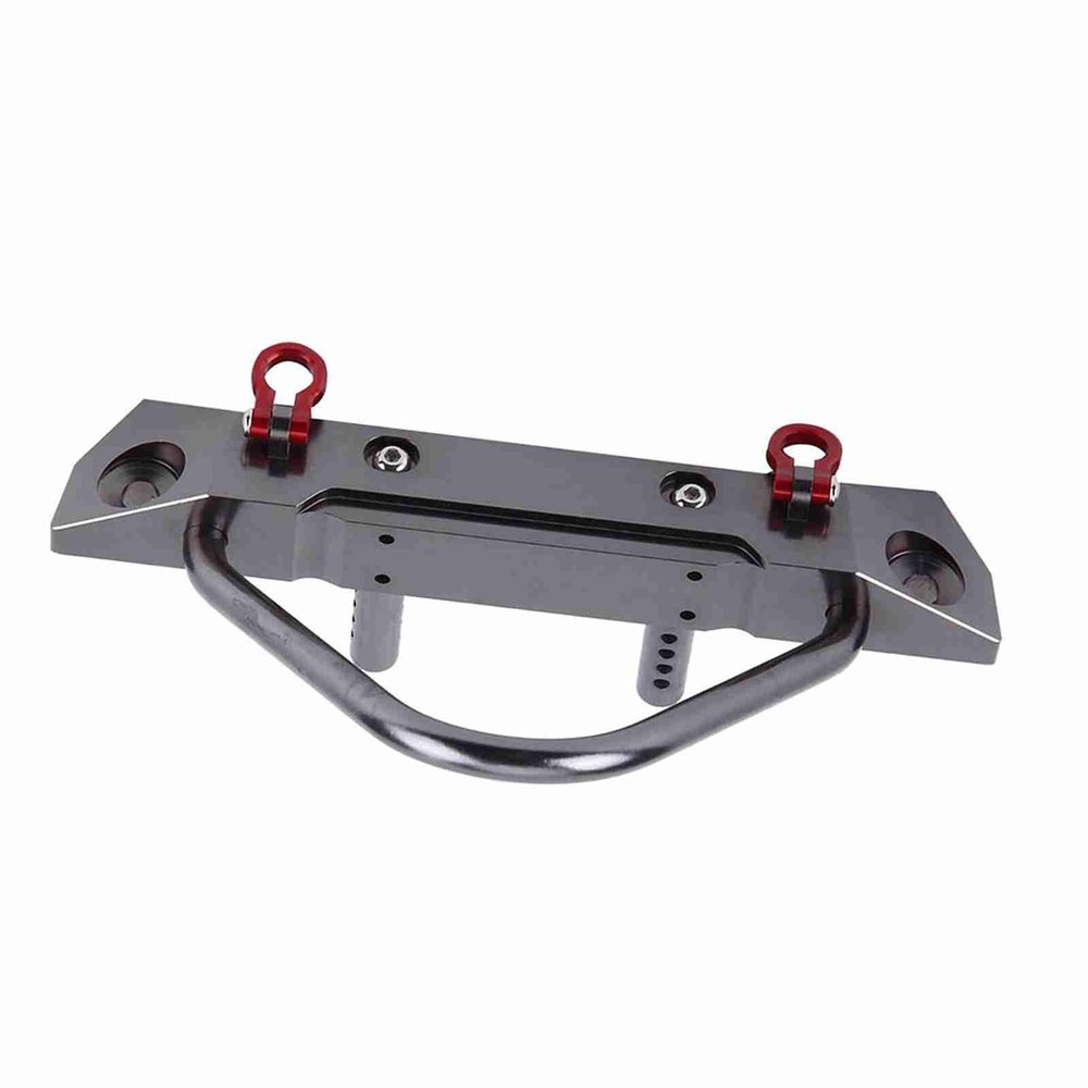 Aramox Aluminium Alloy Front Bumper CNC Machined RC Car Bumper 132 Mm Front Guard Light 65 G for 1 10 Crawler for Axial SCX10 MST SCX10 II Trail Driving