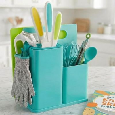 Tovla Jr. Kids Safe Knife Set Cutting Station | Real Tools | Ages 5-12