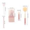 CHILDWEET 5-in-1 Portable Bottle Cleaning Set with Silicone and Nylon Brushes, Includes Straw and Pacifier Cleaner, Lightweight and Compact Travel Brush Kit for Newborns and Moms view 2