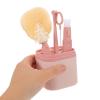 CHILDWEET 5-in-1 Portable Bottle Cleaning Set with Silicone and Nylon Brushes, Includes Straw and Pacifier Cleaner, Lightweight and Compact Travel Brush Kit for Newborns and Moms view 4