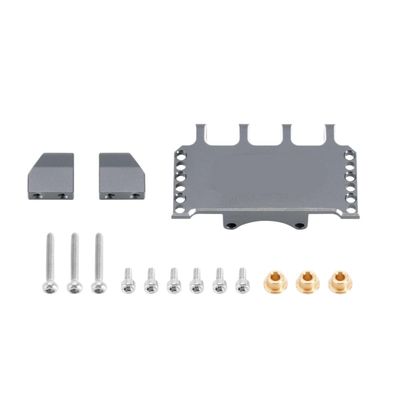 CNC Aluminum Adjustable Servo Mount for 1/24 RC Crawler SCX24 Upgrade Compatible with 1/24 RC Crawler SCX24(Grey)
