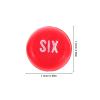 VILLCASE 16 Pcs Red Plastic Billiard Dice for Pool Table Accessories, Numbered Multi-Sided Game Dice with Match Recording Function, Versatile Use for Billiard and Entertainment Venues view 2
