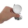Beatifufu Miniature Globe Glass Ball Desktop Ornament with Rotatable Sphere and Sturdy Placement, Modern Refined Design for Workspace and Bookshelf Decoration view 3