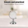 Beatifufu Miniature Globe Glass Ball Desktop Ornament with Rotatable Sphere and Sturdy Placement, Modern Refined Design for Workspace and Bookshelf Decoration view 4