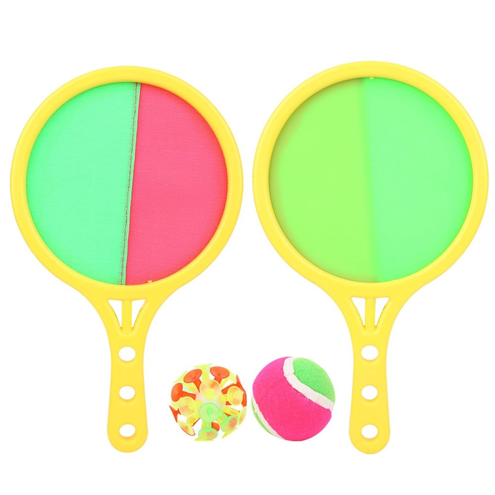Acouto Stick Target Racket in Sucker Set Hookand- & Suction Cup Catch Toy for Ages 3+ Parent- Toss and Catch Game with Rackets, Plush & Sucker