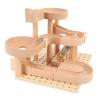 Jiawu Wooden Marble Model Building Kit, Educational Beech Wood Construction Stable Track Design, Mechanical Marble Assembly Model Kit with Assembly Track Blocks Beads for Kids and Adults view 4