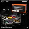 1/64 Scale Diecast Toy Car Garage, Storage Case for Toy Car, Parking Garage Dioramas 2 Levels Building Scene Dioramas Scene Parking Lots Storage view 3