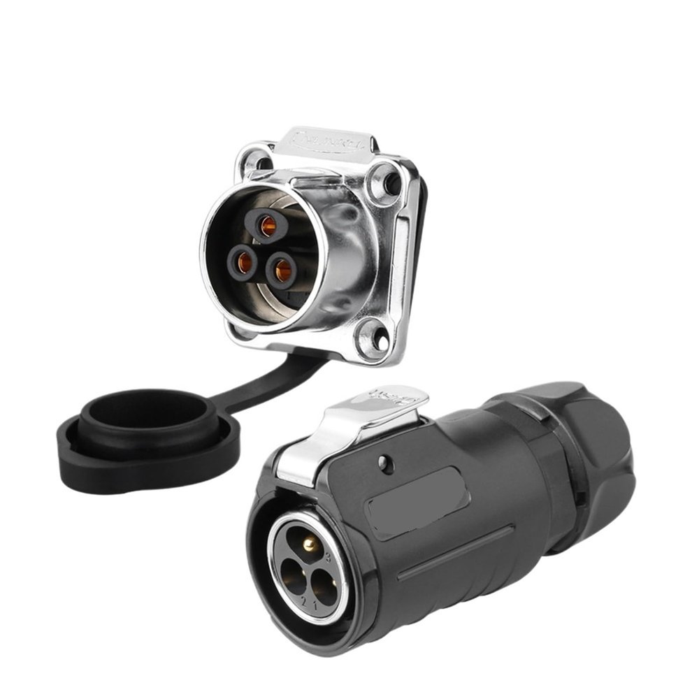 LP20 5~20A Reverse Mount Waterproof Connector with Safty Bulkhead