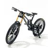 Generisch Universal Finger Bicycle Model, 1:10 Mountain Bike Model Toy, Finger Mountain Bike Model Decoration, Miniature Finger Bike, Mini Bending Bicycle Model (Black-35) view 1