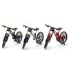 Generisch Universal Finger Bicycle Model, 1:10 Mountain Bike Model Toy, Finger Mountain Bike Model Decoration, Miniature Finger Bike, Mini Bending Bicycle Model (Black-35) view 2