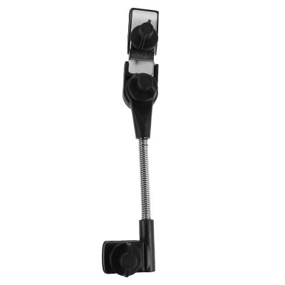 SHINEOFI 360 Adjustable Umbrella Holder Clamp for Stroller and Beach Chair, Black Iron and Plastic Sunshade Accessory for Outdoor Use and Park Strolls