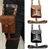 Medieval Leather Belt Leg Pouches with Adjustable Strap and Leg Harness Belt Halloween Cosplay Costume Accessory Motorcycle Bag view 3
