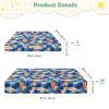 KEEPREAL Tropical Surf Shark Waterproof Crib & Playard Sheet, Soft Fitted Cover view 2