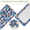 KEEPREAL Tropical Surf Shark Waterproof Crib & Playard Sheet, Soft Fitted Cover view 3