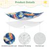 KEEPREAL Tropical Surf Shark Waterproof Crib & Playard Sheet, Soft Fitted Cover view 4
