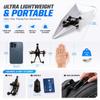 NEREIDS NET Rc Paper Airplane Kit with Gyro Stabilizer DIY Electric Remote Control Plane with Dual Propellers, Lightweight Foldable Flying Stem Toy Micro Fixed Wing Drone Two Electrics view 4