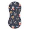 Movie Popcorn Night Black 1 Piece Muslin Baby Burp Cloth for Boys Girls 100% Cotton Burpy Cloth Bib Rag with 4 Absorbent Layers Spit Up Burping Rags for Newborn Toddler Drooling Teething Feeding view 1
